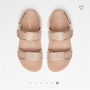 Rose Gold Aldo Sandals Great for Day or Night Styling